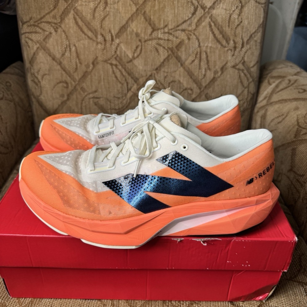New Balance FuelCell‎ Rebel v4 Hot Mango Size 13 D MFCXCO4 Excellent